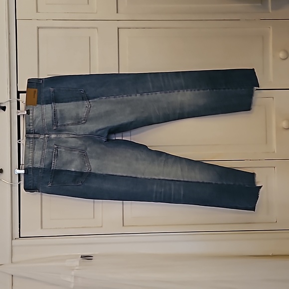 Express size 12 color block Relaxed Fit jeans - Picture 2 of 7